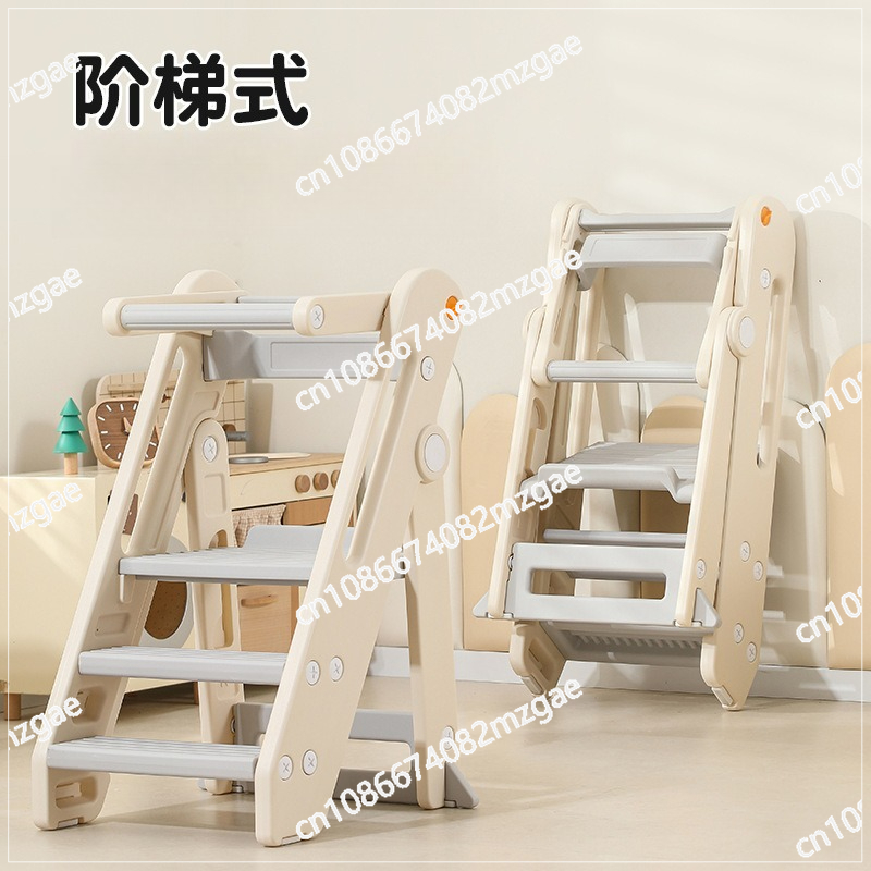 Toddler Learning Tower - Składana Praktyczna Wieża Naukowa, Taboret do