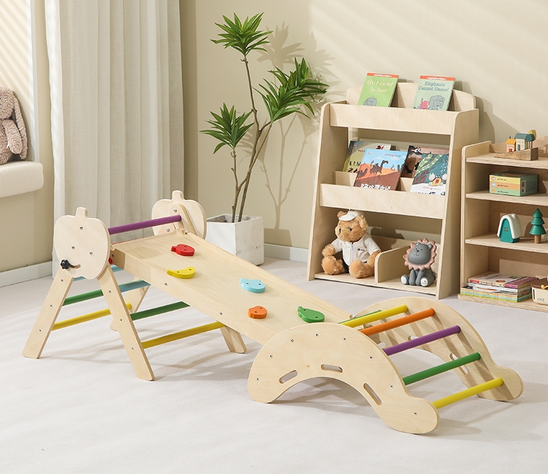 Toddler Learning Tower - Popularna Drewniana Wieża Montessori Składana Zabawka