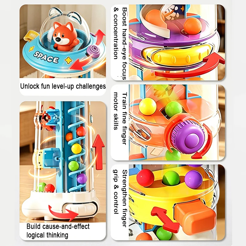 Zabawka Montessori - Wieża z k – Toddler Learning Tower recenzja i cena