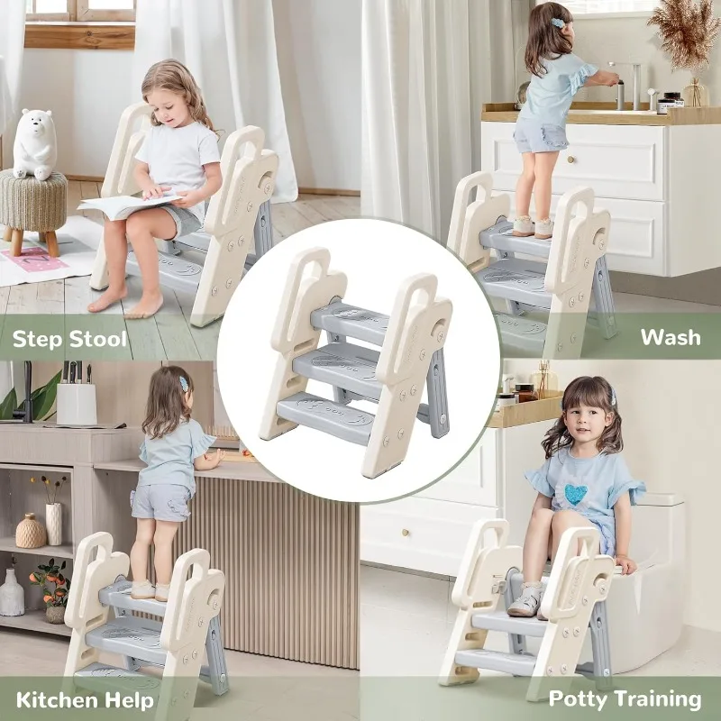 3-stopniowy stołek z uchwytami – Toddler Learning Tower recenzja i cena