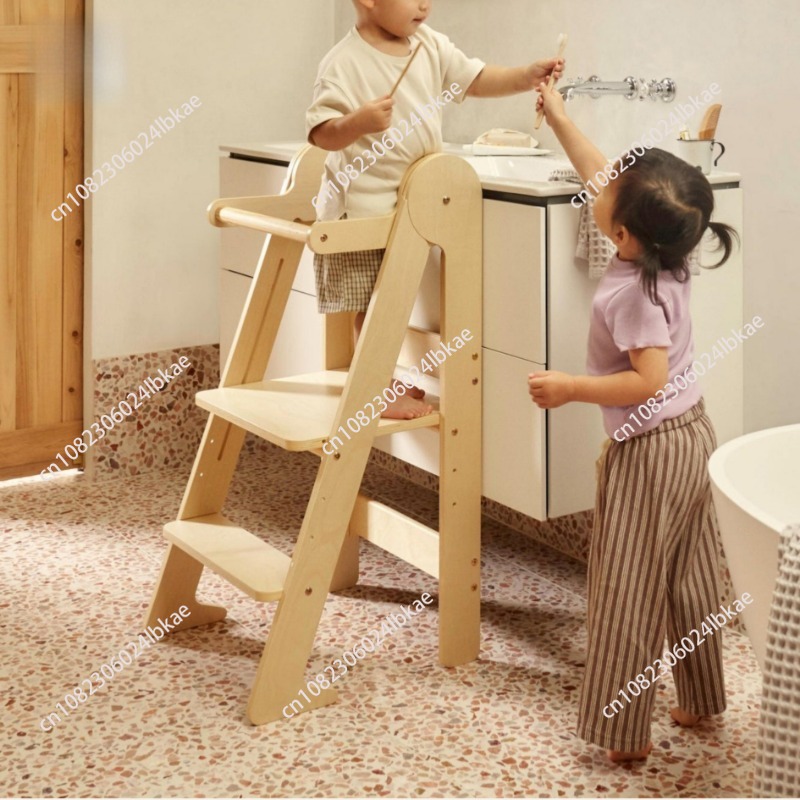 Drewniana składana wieża eduka – Toddler Learning Tower recenzja i cena