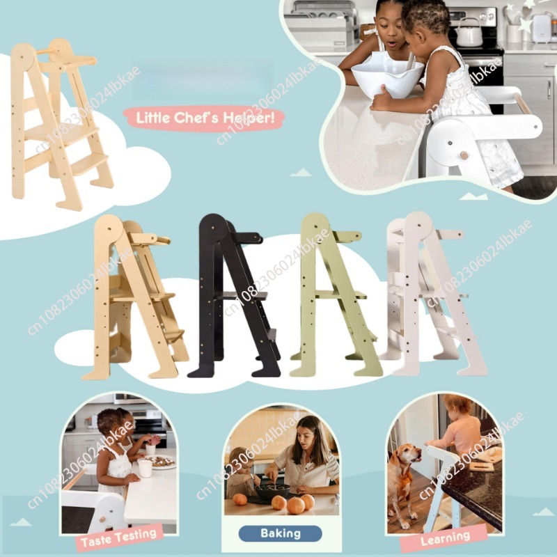 Drewniana składana wieża eduka – Toddler Learning Tower recenzja i cena