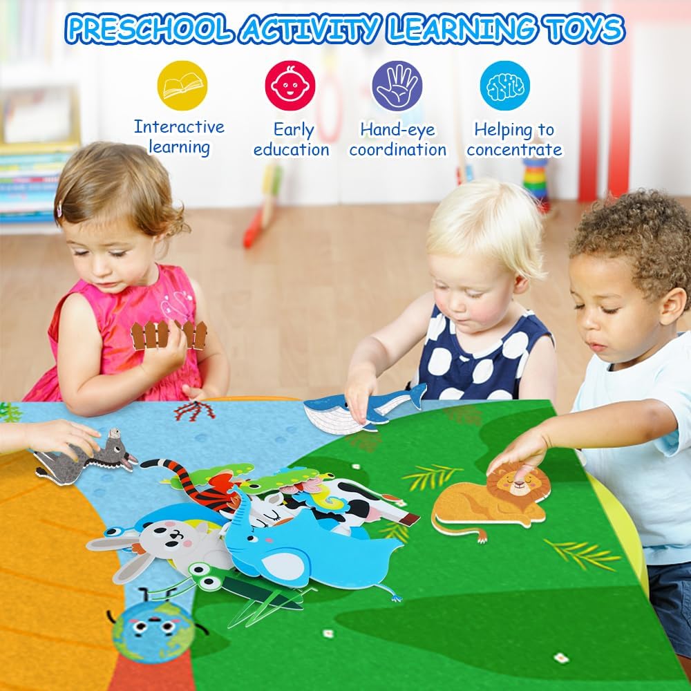 Farm Animals Felt Story Busy B – Toddler Learning Tower recenzja i cena