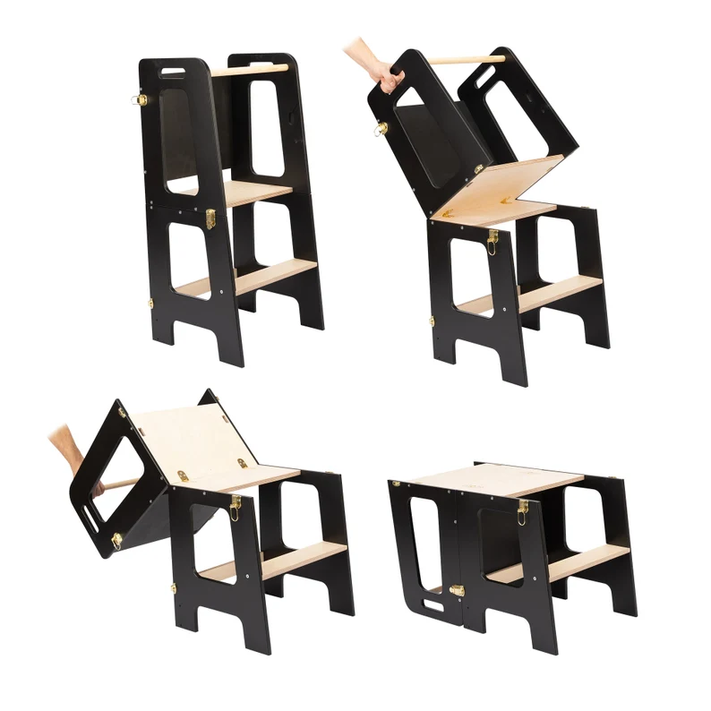 Składany stołek dla malucha, w – Toddler Learning Tower recenzja i cena