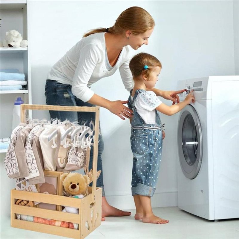 A25F - Drewniany kosz na preze – Baby Products Hamper recenzja i cena