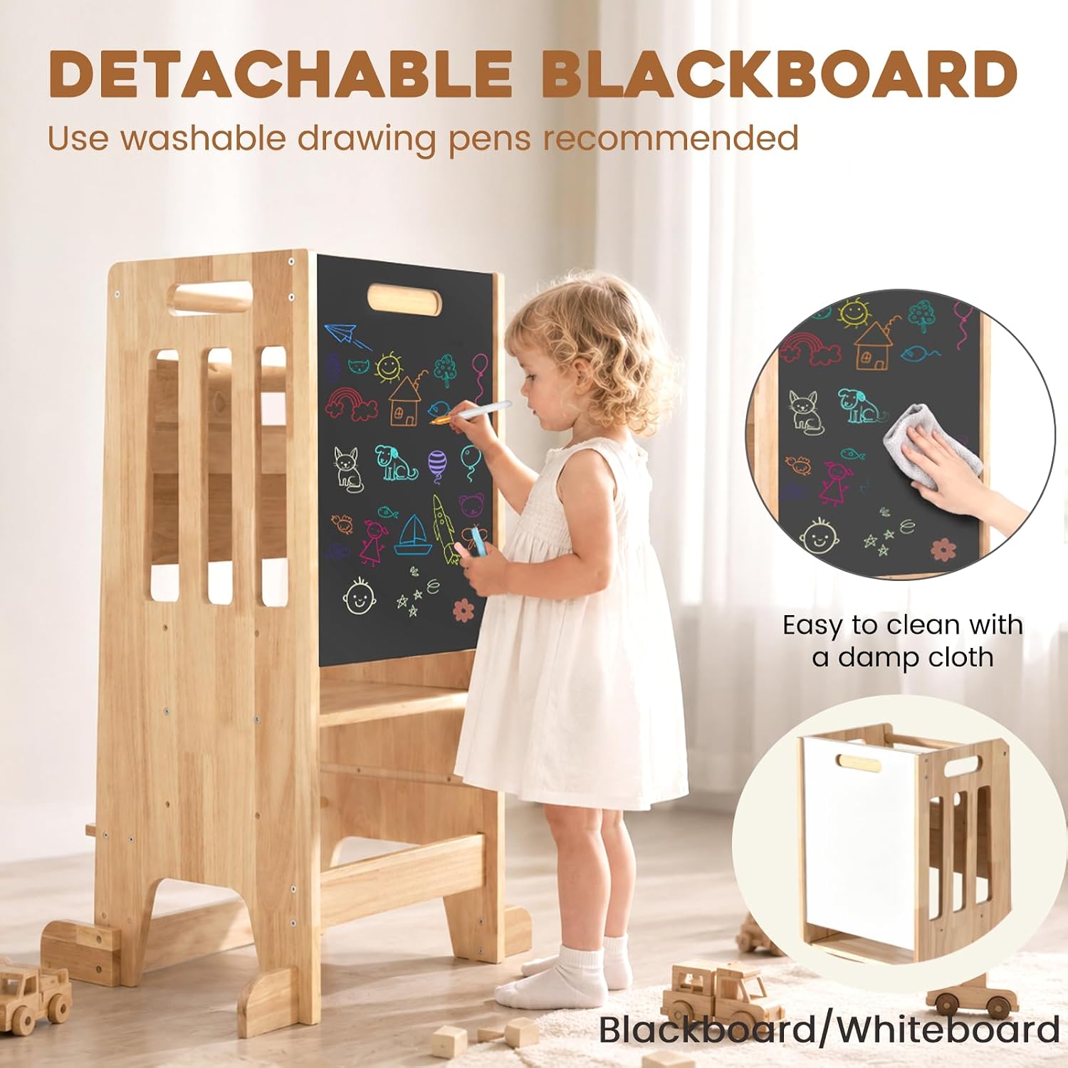 Wieża do nauki stania dla malu – Toddler Learning Tower recenzja i cena