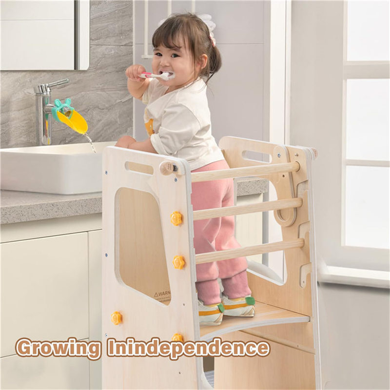 Drewniana składana wieża do na – Toddler Learning Tower recenzja i cena