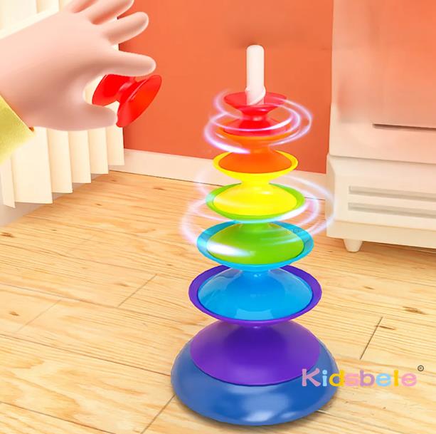 Tęczowa obrotowa zabawka do uk – Toddler Learning Tower recenzja i cena