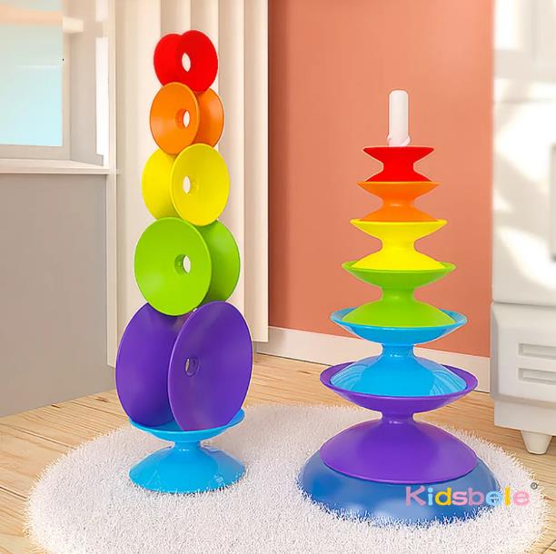 Tęczowa obrotowa zabawka do uk – Toddler Learning Tower recenzja i cena